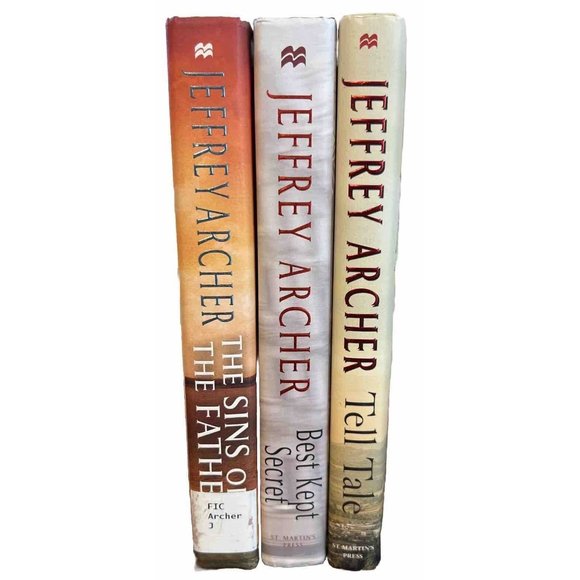 JEFFREY ARCHER Lot Of 3 Hardcover 1st Ed. Books (Sin Fath, Best Kept &Tell Tale) - Picture 3 of 6